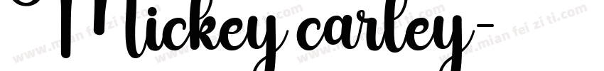 Mickey carley字体转换